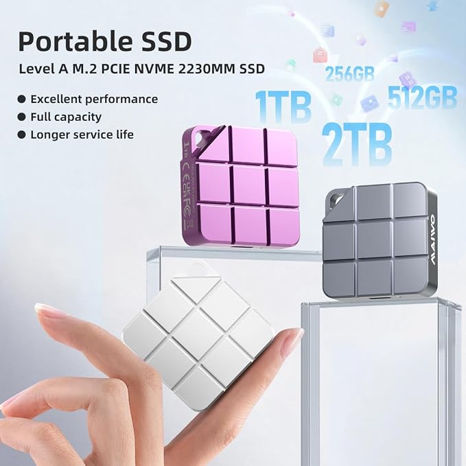 MAIWO 2TB Portable SSD External Solid State Drive, USB 3.2 GEN 2 Type-C Up to - Image 2