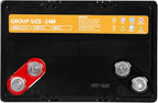 Weize Dual Purpose AGM Battery BCI Group 24M, Starter & Deep Cycle 150RC 550CCA - Image 5