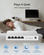 BrosTrend 5 Port 2.5GB Switch, Unmanaged Ethernet Switch - Image 6
