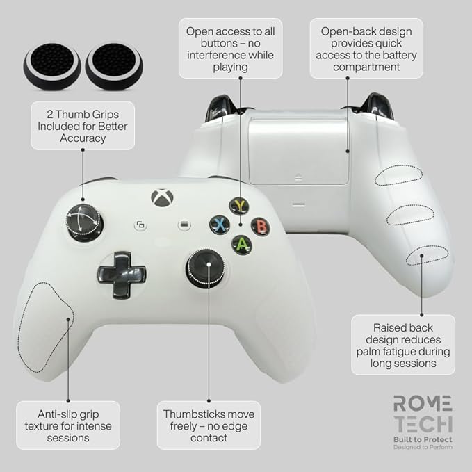 for Xbox Controller Series X/S Silicone Protective Cover, Soft Skin Xbox - Image 4