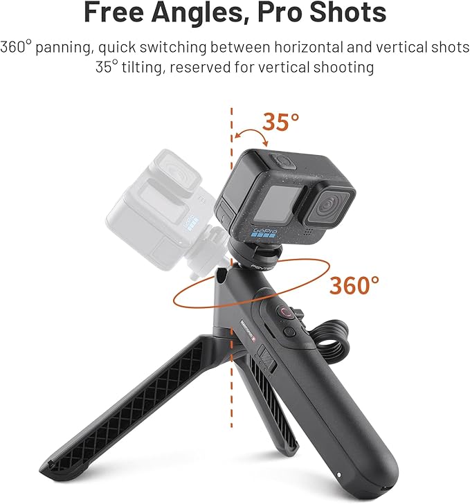 PGYTECH CapLock MantisPod Power, 5000mAh Battery Grip Handle Mount - Image 5