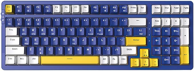 Merdia Wireless Mechanical Keyboard, Triple Mode 2.4G/USB-C/BT Gaming Keyboards by Merdia