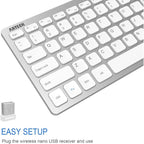 Arteck 2.4G Wireless Keyboard Ultra Slim and Compact Keyboard - Image 2