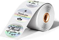 2'' Circle Thermal Labels, Holographic Sliver 400pcs Round Thermal Printer by OmezizyLabelPrinter