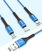 Multi Charging Cable 2Pack 4FT, 3 in 1 Charger Cable Braided Universal Phone - Image 8