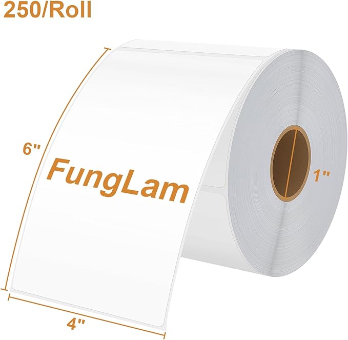 FungLam 4x6 Thermal Labels - Image 2