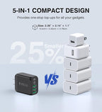 50W USB C Wall Charger Block, 5-Port C Charger Fast Charging Block PD Power - Image 4