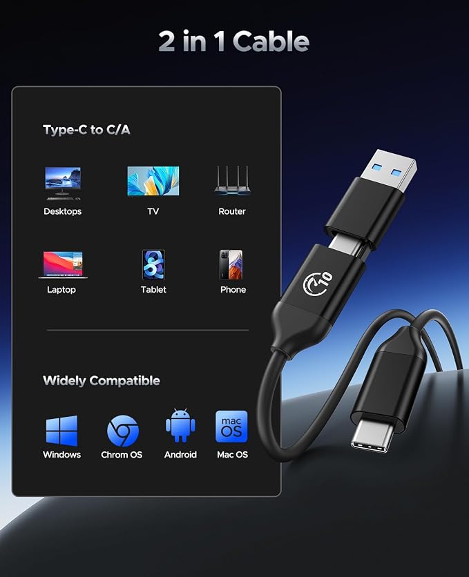 ORICO 4TB Portable SSD Up to 800MB/s, Hanging Hole Design External Solid State - Image 6