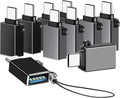 USB C to USB Adapter 10 Pack, USB C to USB A Adapter, Type C to USB Converter by BaseNew