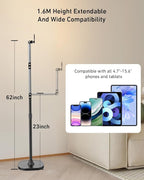 TELESIN° Magnetic Phone Tablet Floor Stand, Aluminum Alloy Phone Holder Stand - Image 6