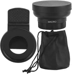 Cell Phone Lens Attachment, 2 in 1 Clip-on Mobile Phone 0.45X Wide Angle + - Image 7