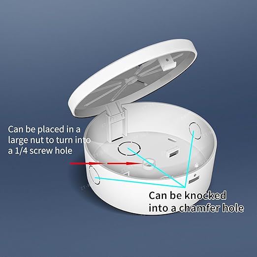 ZT-NET Universal Bullet Security Mount Box Dome Camera Junction Box Bracket - Image 4