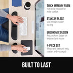 GORILLA GRIP Silky Memory Foam Keyboard Wrist Rest and Mouse Pad - Image 2