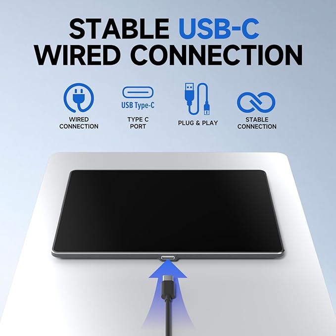 Wired Trackpad for Windows 10/11, High-Precision Multi-Touch Portable Trackpad - Image 3