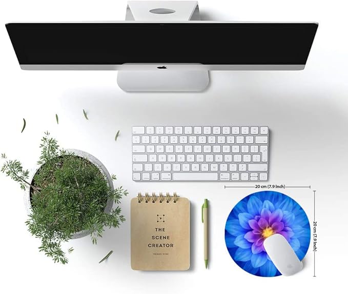 Mouse Pad, Cute Round Mouse Pad - Image 6