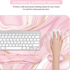 Keyboard Mouse Pad Set, Extended Mouse Pad+Keyboard Wrist Rest Support - Image 5