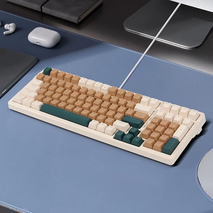 Merdia Wireless Mechanical Keyboard, Triple Mode 2.4G/USB-C/BT Gaming Keyboards - Image 2