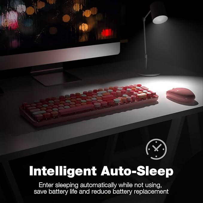 KNOWSQT Wireless Keyboard and Mouse Combo, USB Receiver Plug and Play, - Image 4