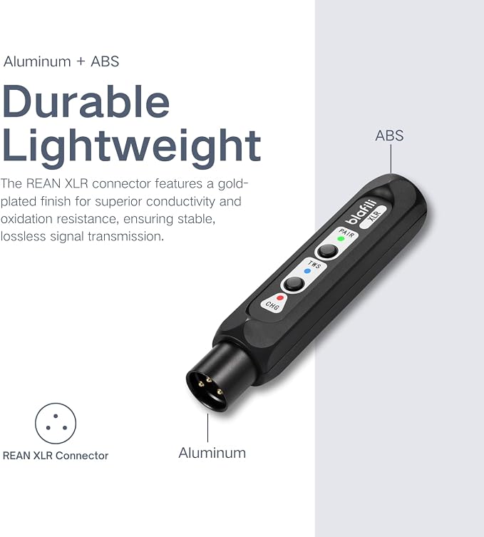 XLR Portable Bluetooth v5.1 Music Receiver, aptX HD aptX Low Latency AAC SBC TWS - Image 5