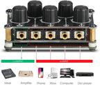 Little Bear MC5 Mini Portable Stereo 4 Channel Audio Mixer Passive Live Studio - Image 3