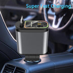 Upgraded Starlight Retractable Car Charger Adapter, 4 in 1 Fast Charging Car - Image 7