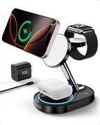 Charging Station for iPhone 16/16 Pro/16 Pro Max, Wireless Charger for MagSafe by Nubeno
