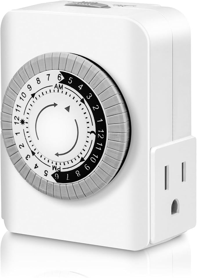 Timers for Electrical Outlets Indoor, AaiVrylliz 3-Prong Dual Outlet Timer - Image 8