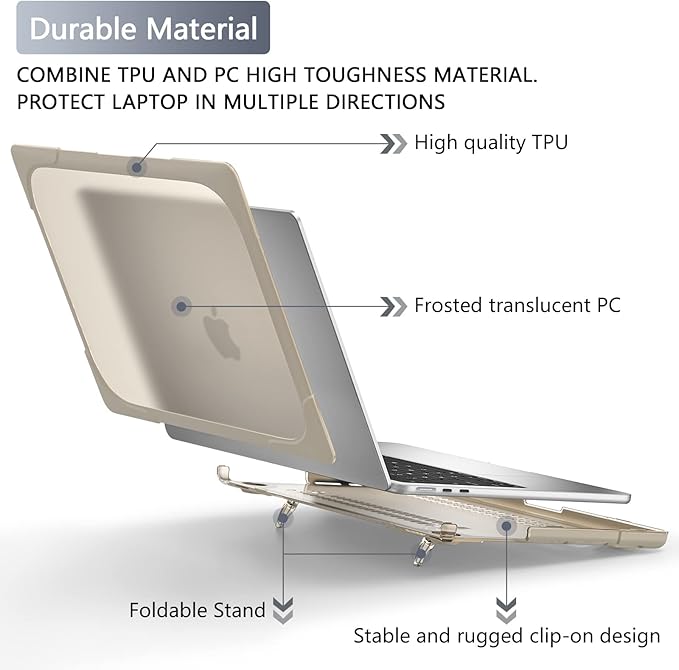 Batianda for M4 MacBook Air 13.6 inch Case 2025 2024 2022 Release Model A3240 - Image 3