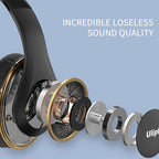 Uliptz Wireless Bluetooth Headphones, 65H Playtime, 6 EQ Sound Modes, HiFi - Image 7