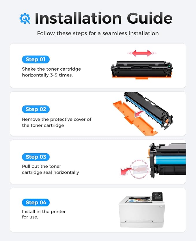 202A Toner Cartridge Set 4-Pack High Yield Replacement - Image 4