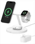 Belkin MagSafe-Compatible Charger, 3-in-1 Wireless Charging Station, by Belkin