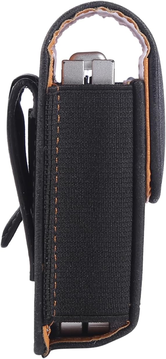 Universal Phone Holster Phone Pouch Case Belt Clip Belt Loops Card Slot Faux - Image 5
