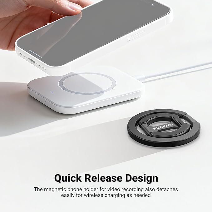 NEEWER Magnetic Phone Grip, Dual Side Magnet Cell Phone Ring Holder Stand - Image 5