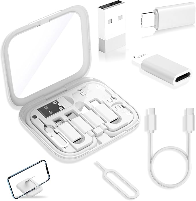 USB-C to USB Adapter, USB C to Lighting Cable Box Contains Makeup Mirror/USB C by YANZIE