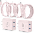 Super Fast Samsung Charger Type C, 45W Dual Port USB C Fast Charger Block & by QZIIW