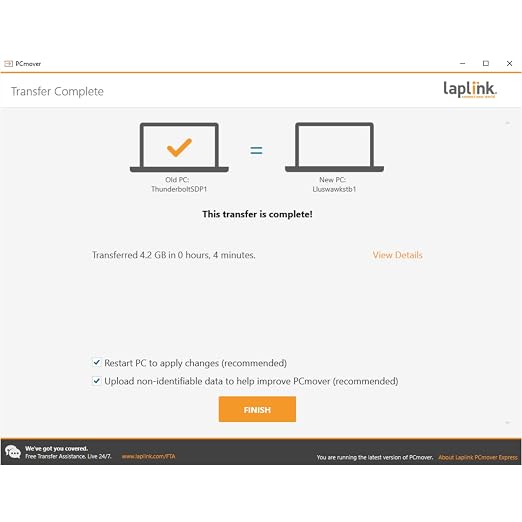 LAPLINK Easy Transfer Cable for Windows, Includes PCmover Express Software and - Image 8