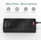 Power Strip 23 in 1, 20 Outlets Surge Protector Wall Mount - Image 7