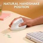 Logitech Lift for Mac Wireless Vertical Ergonomic Mouse, Quiet Clicks, Silent - Image 3