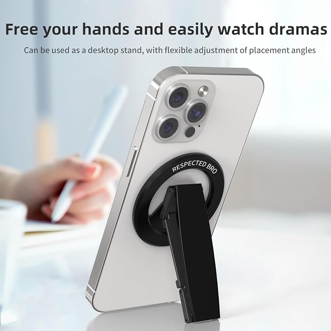 Magnetic-Phone-Grip-Stand, Magnetic Phone Ring Holder Kickstand - Image 3