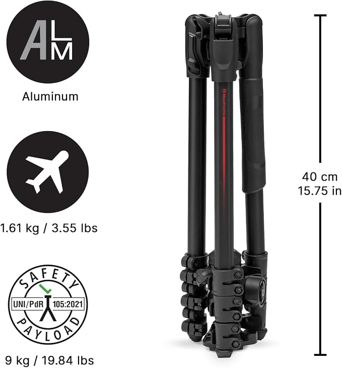 Manfrotto Befree Advanced AS, Camera Tripod, Lever Lock, Compatible - Image 2