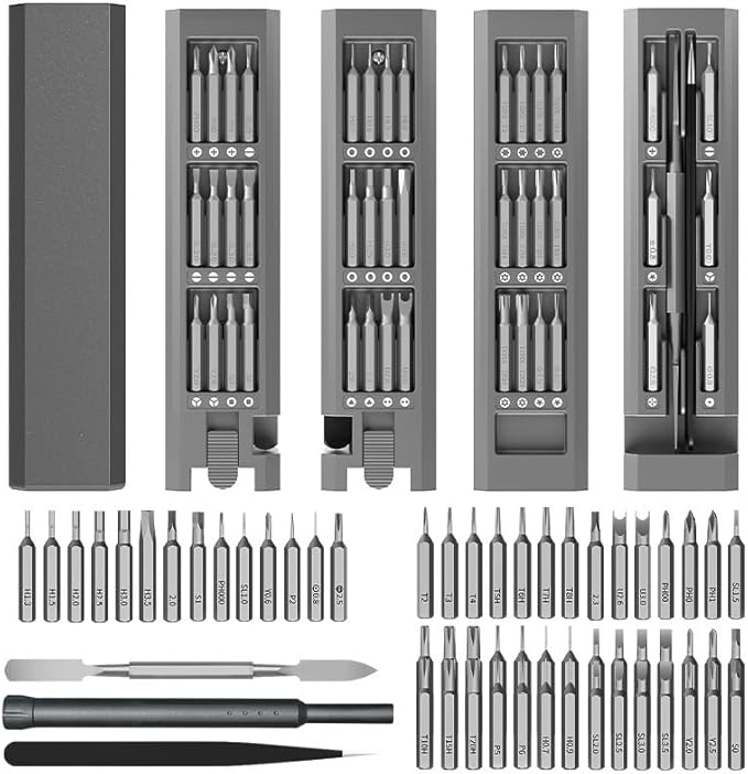 Generic Mini Precision Screwdriver Set, 44-in-1 Magnetic Bits, Manual Repair - Image 5