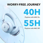 Soundcore by Anker, Space One, Active Noise Cancelling Headphones, 2X Stronger - Image 3
