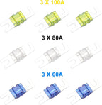 Recoil MFH13 3-Way Mini-ANL Fused Distribution Block, 3 X 0/2/4 Gauge in / 3 X - Image 5