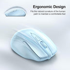 TECKNET Wireless Mouse Silent 4800 DPI Computer USB A & Bluetooth Mouse 6 - Image 9