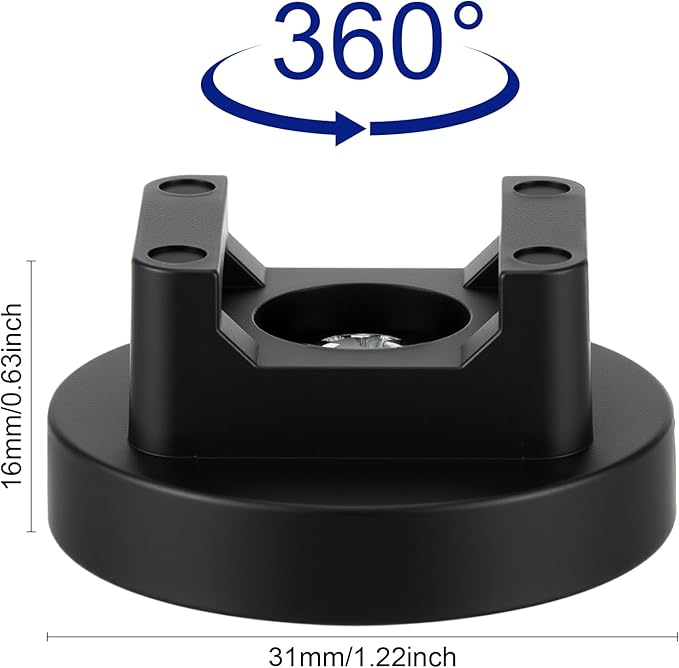 Yookeer Magnetic Zip Tie Mount Base Black Magnetic Cable Clips Wire Holder - Image 2