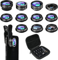 Phone Camera Lens Kit, 11 in 1 Cellphone Lens Kit by SEVENKA