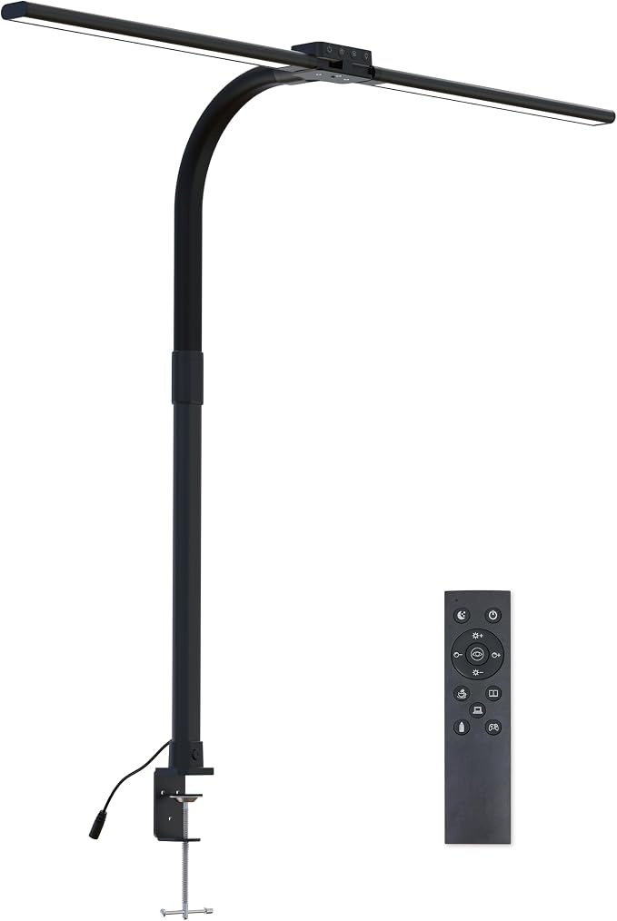 Full Spectrum LED Desk Lamp, Sun Lamp 15W Eye-Caring Table Light by CRLIVOING