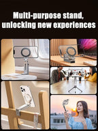 Magnetic Tripod for iPhone, Foldable and Triangular Fixing Airplane Travel - Image 6