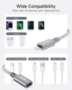 2 Pack 27W USB C to Lightning Cable Adapter, PD Fast Charging & Data Transfer - Image 8