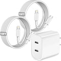 iPhone Charger, Dual Port USB C iPhone Charger Fast Charging Block, Super Fast by SpeedScope